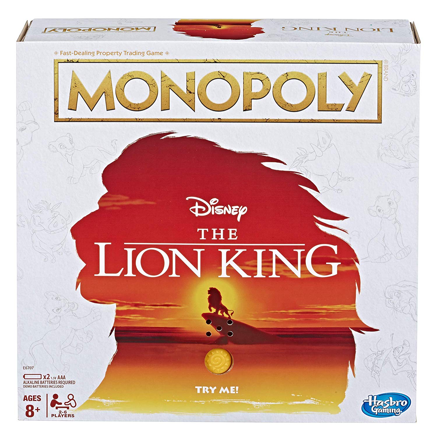 New Disney Live Action Lion King Toys 2025: Lion King Monopoly Game