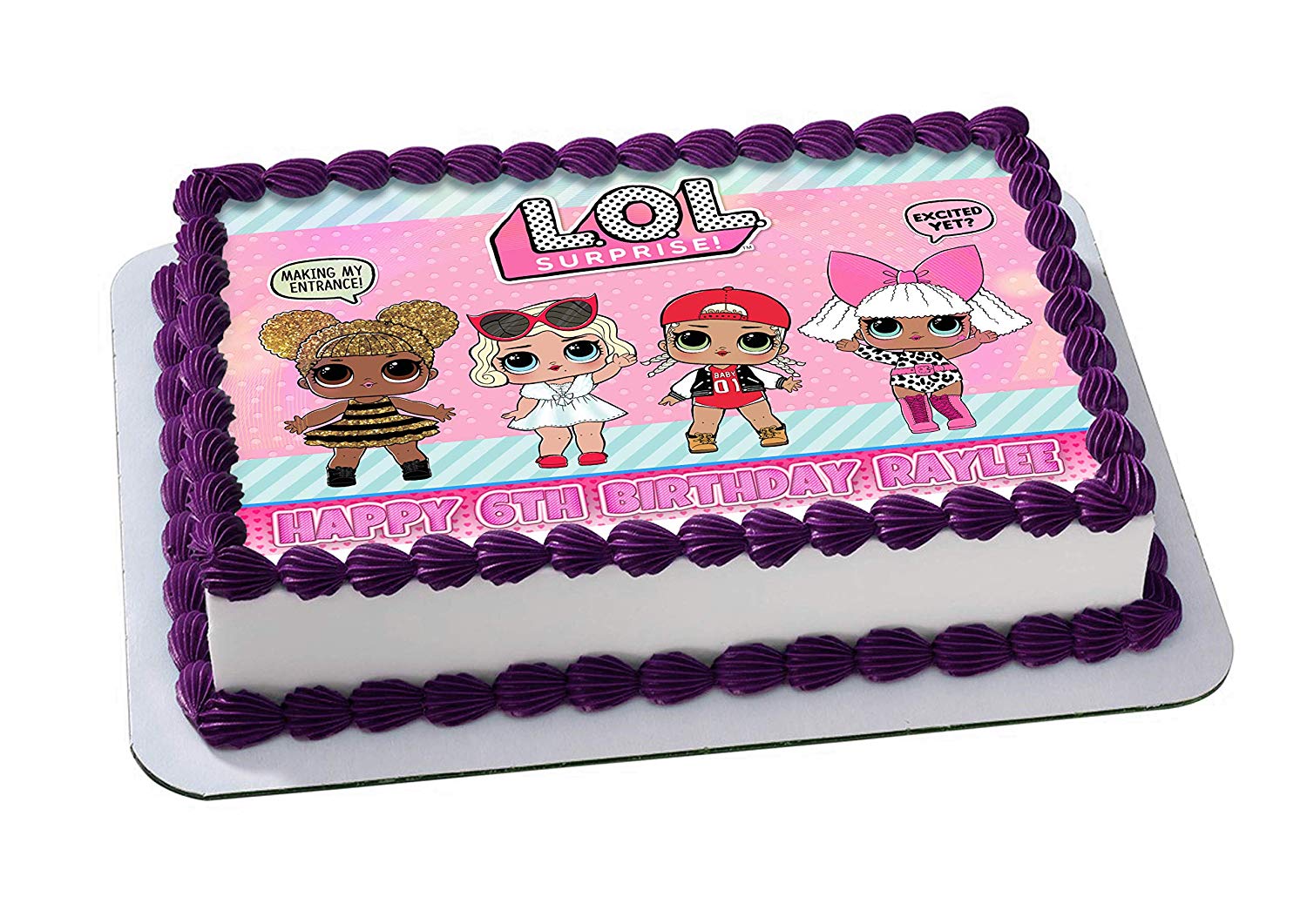 Cheap LOL Surprise Party Supplies 2024: Birthday Cake Frosting Fondant 2024