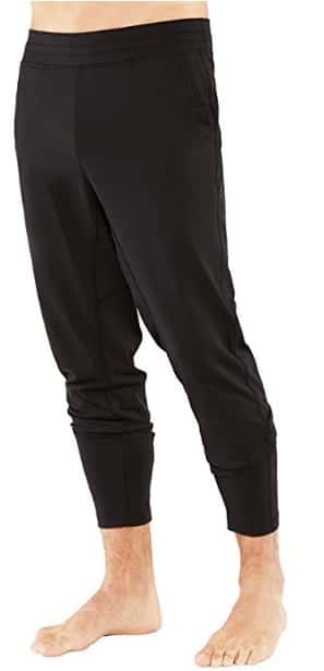 Best Mens Yoga Pants 2018: Black Maduka Fitted Yoga Pants